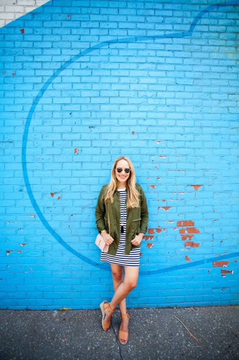 Lou & Grey Striped T-Shirt Dress - The Stripe.