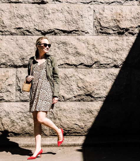casual leopard dress featured