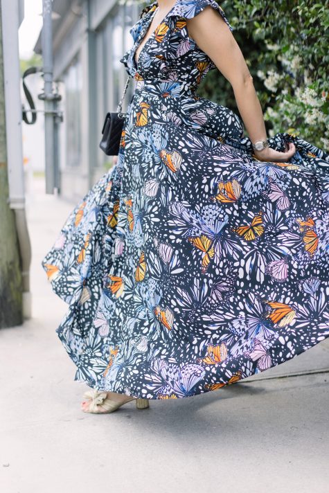 Butterfly Print Maxi Dress | A Hilarious TV Show, A New Jewelry Find, and Other Good Things.