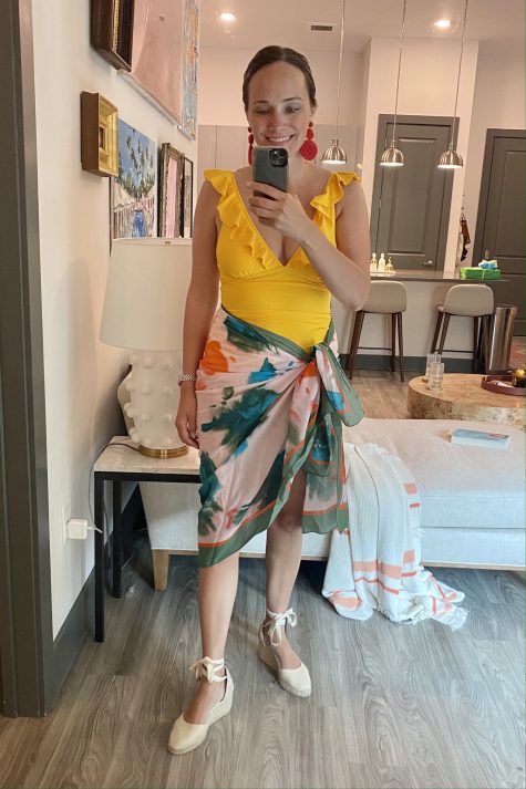yelllow Amazon swimsuit | Everything I Wore Last Week 6.23.21