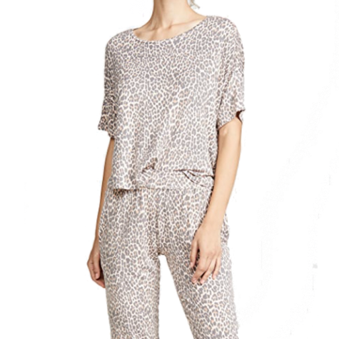 8 Oak Lane - Rose Leopard Pajamas