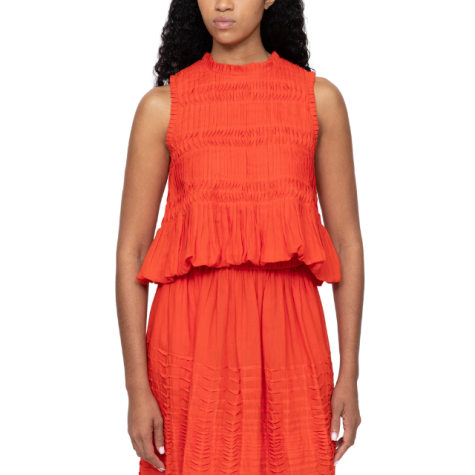 Ombré Corded Crew - Banana/Orange main image 0