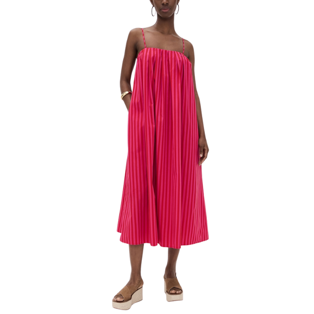 Striped Midi