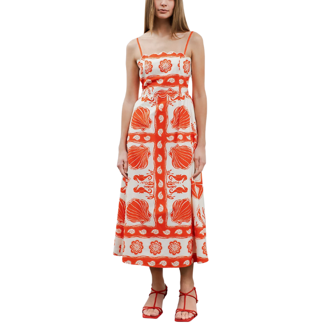 Scallop Neck Midi