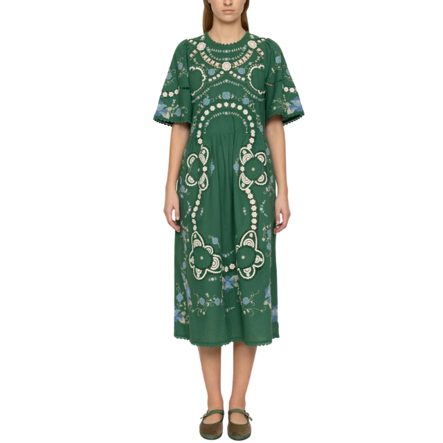 Puff Sleeve Midi