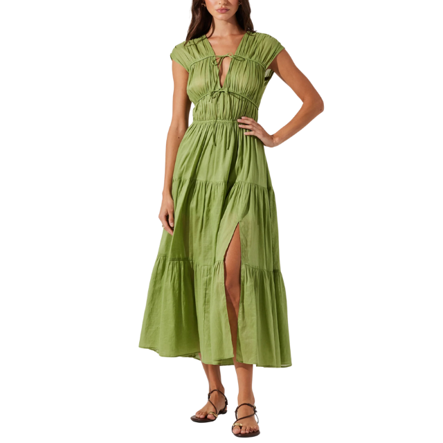 Shirred Midi