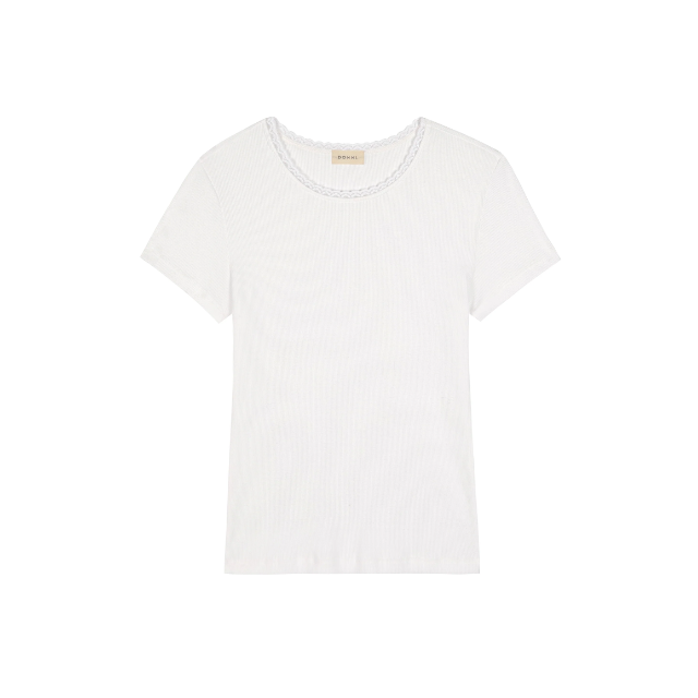 Rib Lace Tee