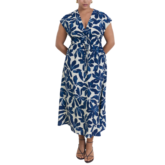 Ruched Waist Maxi