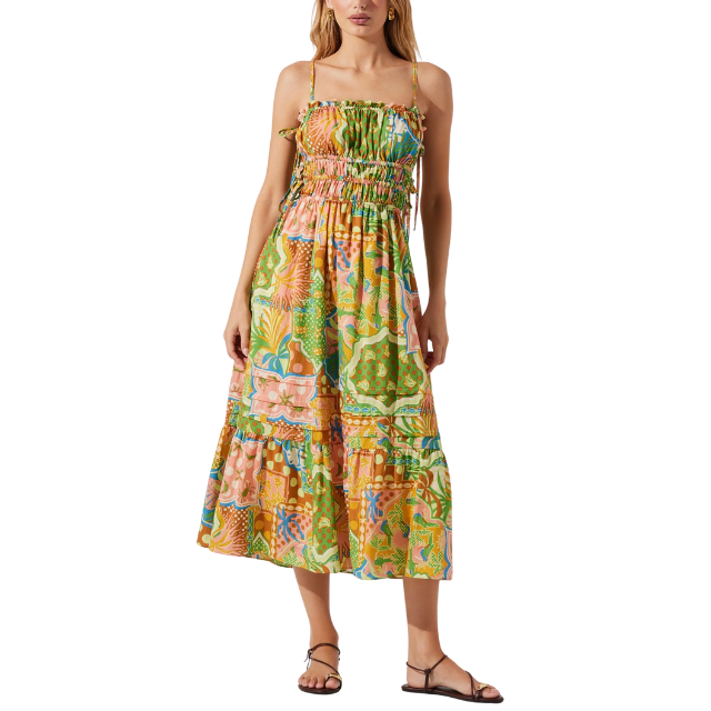 Shirred Midi
