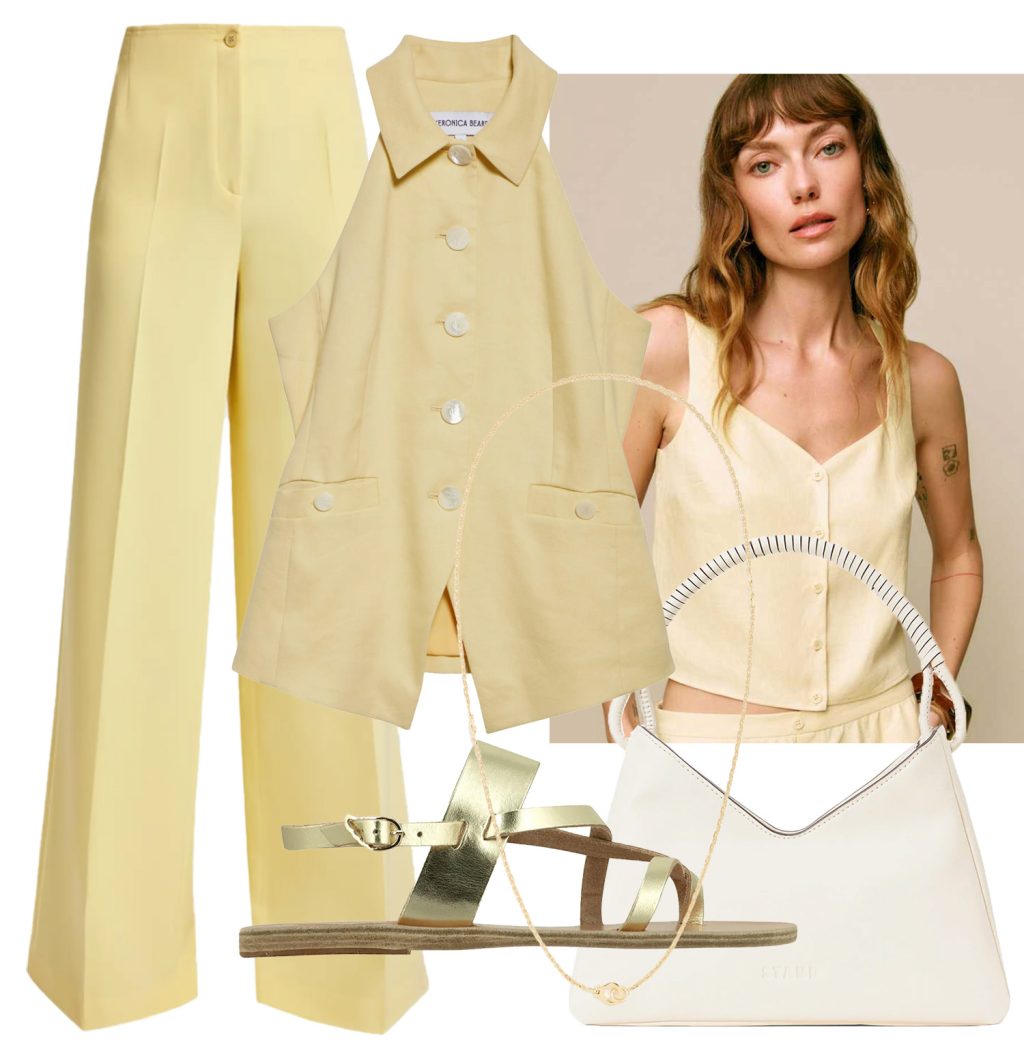 Yellow monochrome outfit