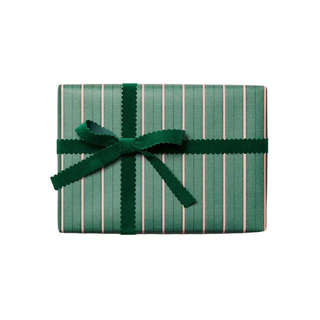 Green Striped Paper