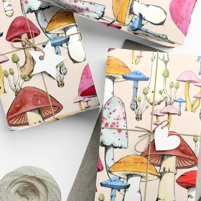 Mushroom Wrapping Paper