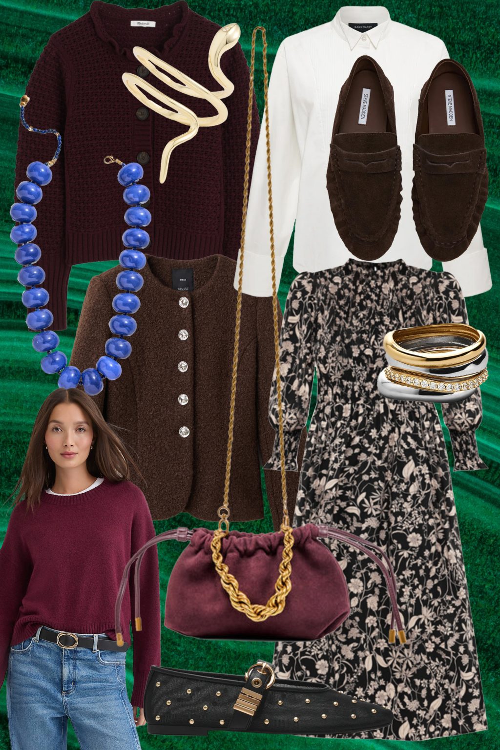 Collage of under $200 finds.